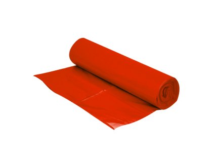 Pytle na odpad, 15 ks, 120 l, 100 M, 70 x 110 cm, červený