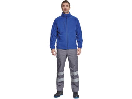 BHADRA fleece mikina royal modrá (Velikost 3XL)