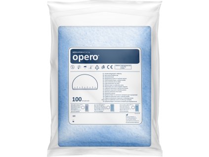 w opero cepice baret z netkane textilie barva modra