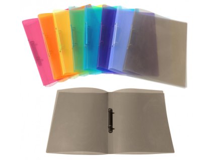 42145 poradac 2 krouzkovy a4 20 mm pp diagonal kourovy