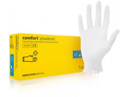 mercator medical comfort powdered jednorazove rukavice mediskont