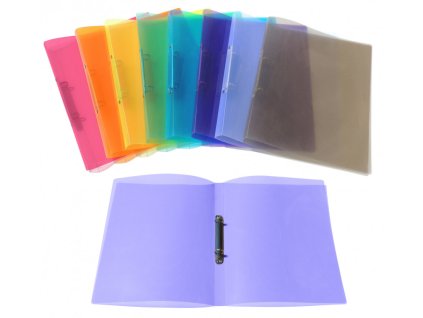 46129 poradac 2 krouzkovy a4 20 mm pp diagonal fialovy