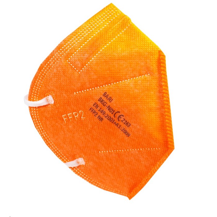 Levně Bari Medical Respirátor FFP2 barevný, 1 ks Barva: Oranžová