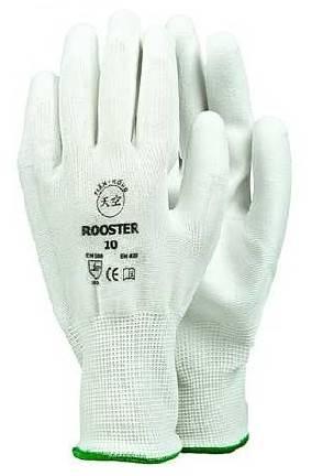 T-K Rooster Rukavice povrstvené T-K Rooster, 12 párů, bílá