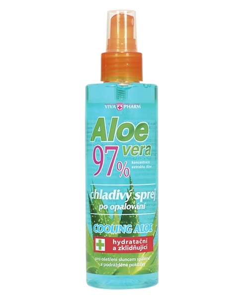Levně Vivapharm zklidňující sprej Aloe vera 97% 200 ml
