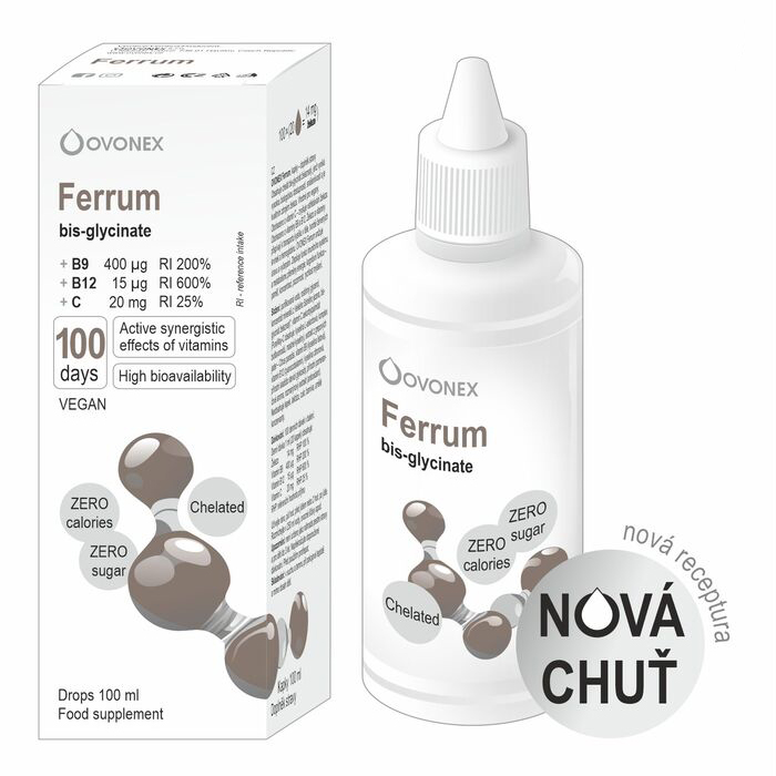Minerals70 Liquid Ferrum koncentrát s vysokým obsahem železa 100 ml