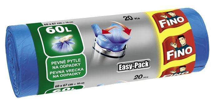 Levně FINO HDPE Pytle Easy pack 60L, 20ks 18µm