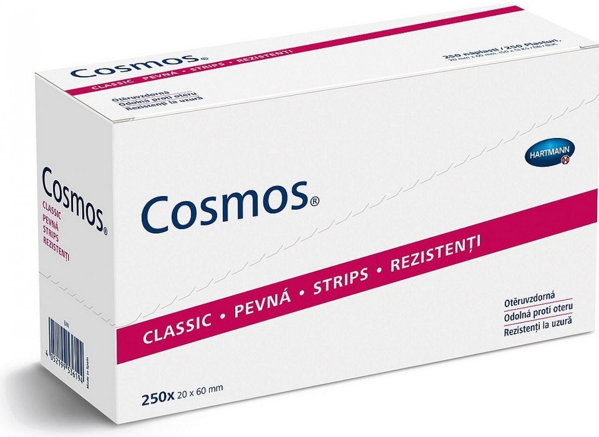 Cosmos náplasti Pevná strips 60 x 20 mm 50 x 5 ks