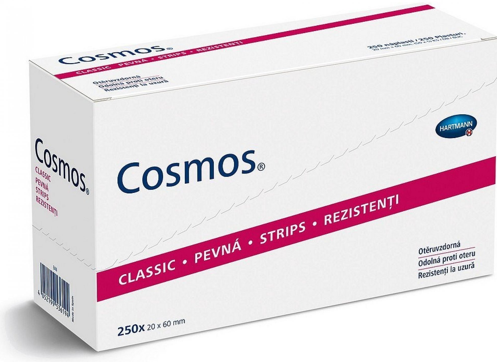 Levně Cosmos rychloobvaz pevné strips 8 cm x 4 cm /50 x 3 ks