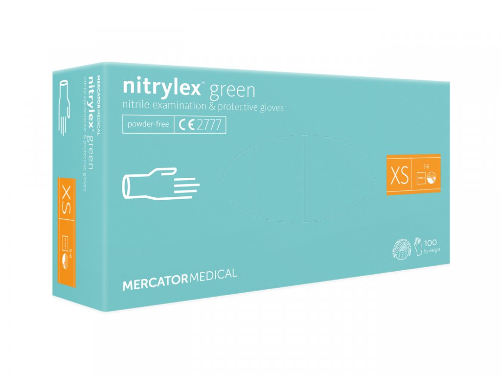 Levně MERCATOR MEDICAL NITRYLEX GREEN 100 ks