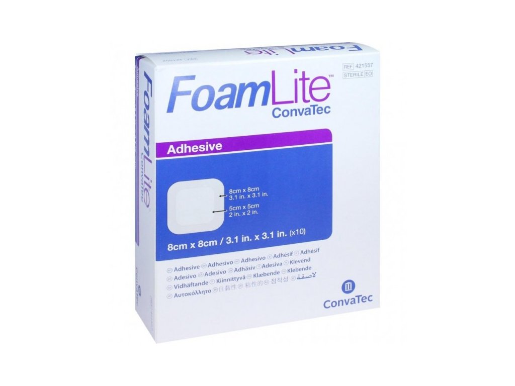 Levně Convatec Foam Lite pěnové krytí se silikonem, 10 ks Rozměr: 15x15 cm