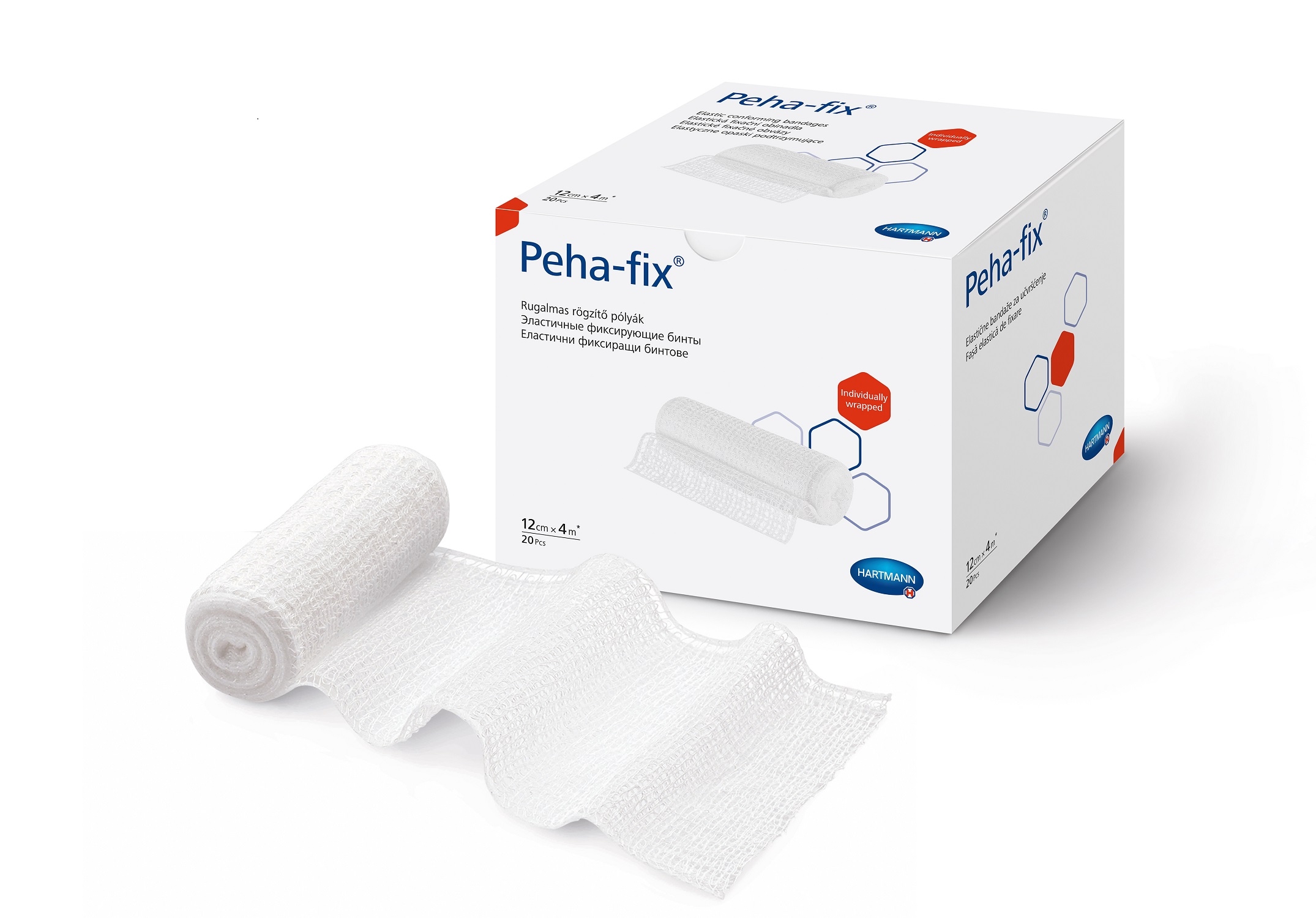Levně Peha-crepp obinadlo elastické fixační 12cm x 4m/20 ks 3031445
