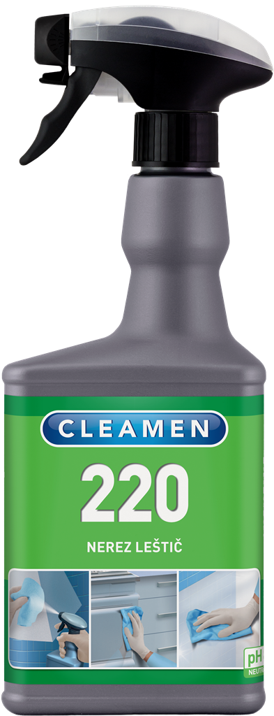 Levně CLEAMEN 220 nerez leštič 550 ml