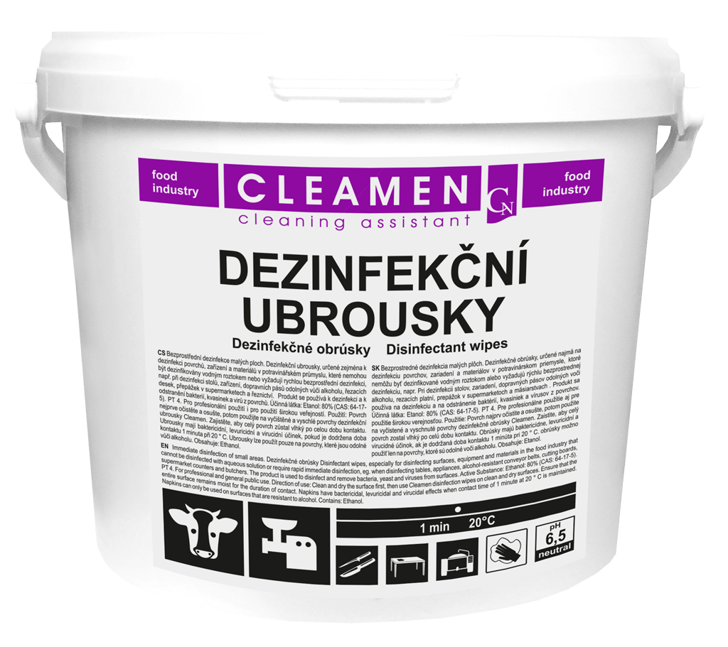 CLEAMEN Dezinfekční ubrousky 150 ks