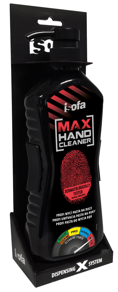 Levně ISOFA MAX Profi tekutá pasta na ruce Varianta: ISOFA MAX Sada X: 550 g + držák