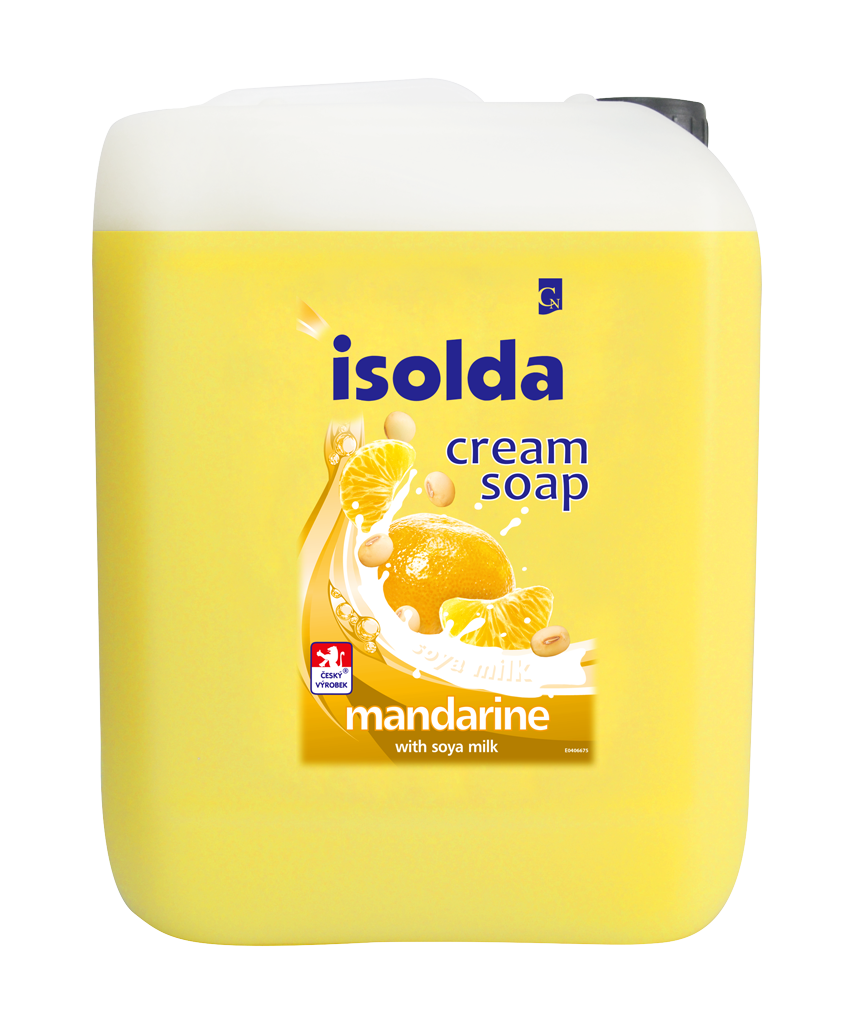 Levně Isolda krémové mýdlo Mandarinka se sojovým mlékem 1 l Varianta: ISOLDA mandarinka, krémové mýdlo 5L