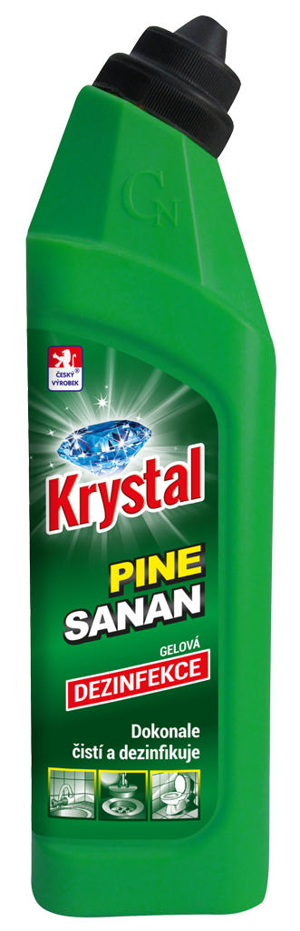 Levně Krystal Pine Sanan - extra hustý čistící s dezinfekční gel 5 l Varianta: KRYSTAL Pine Sanan 750 ml