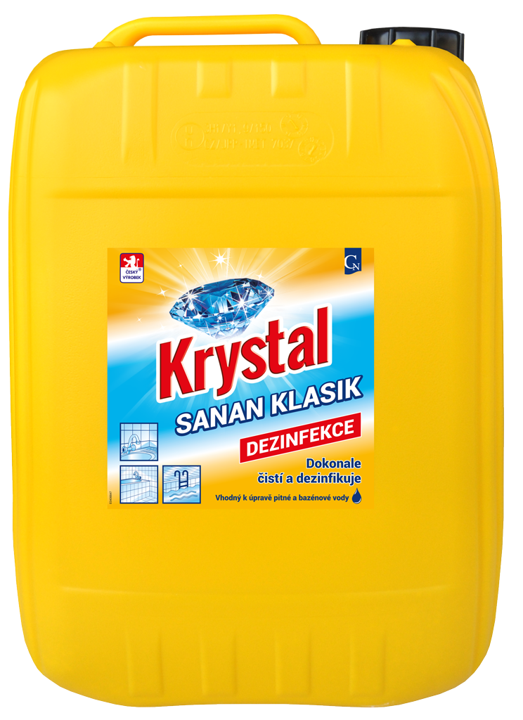 Levně Krystal Krystal Sanan Klasik dezinfekce s aktivním chlórem kanystr 5 l Varianta: KRYSTAL Sanan Klasik 20L