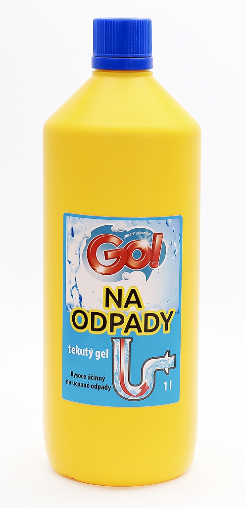 Levně GO! Na odpady tekutý 1l gel na čištění odpadů