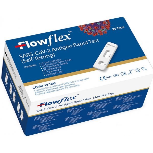 Levně Acon Biotech Hangzhou Flowflex SARS-CoV-2 Antigen Rapid Test 25 ks