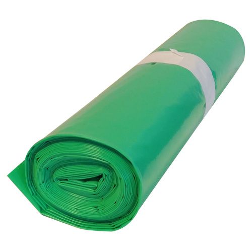 Levně LDPE Pytle na odpad, 70 x 110 cm, 15 ks Barva: Zelená