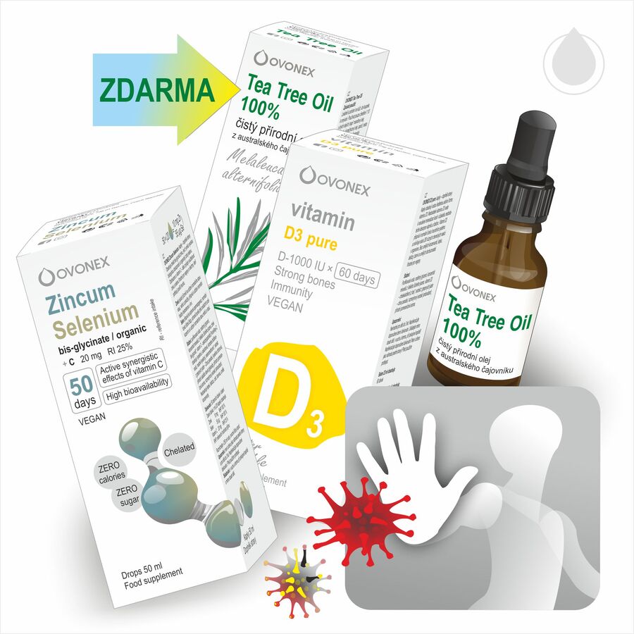 Ovonex Balíček Základ imunity + tea tree olej zdarma