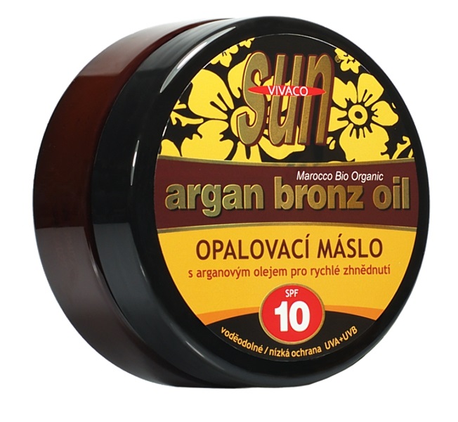 Levně SunVital Argan Bronz Oil opalovací máslo SPF25 200 ml Ochranný faktor: SPF 10