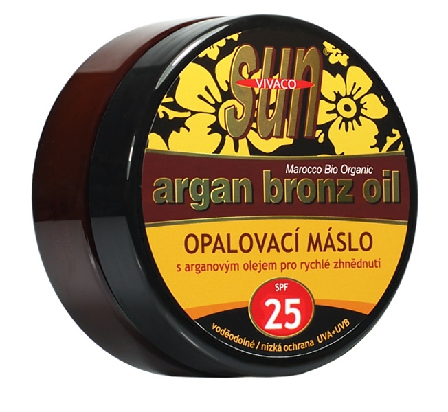 SunVital Argan Bronz Oil opalovací máslo SPF25 200 ml Ochranný faktor: SPF 25
