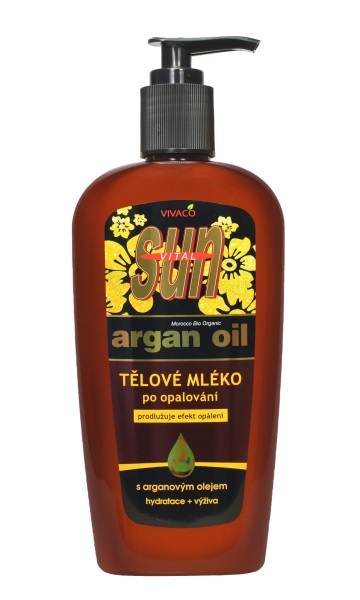 Levně Tělové mléko po opalování s BIO arganovým olejem SUN VITAL 300 ml