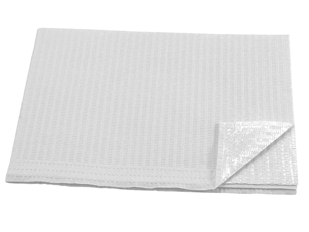 Levně UNIGLOVES Dentální ubrousky, 50 ks, 45 x 33 cm Barva: Bílá