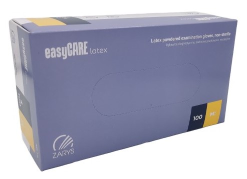 Levně ZARYS easyCARE latexové pudrované nesterilní 100 ks