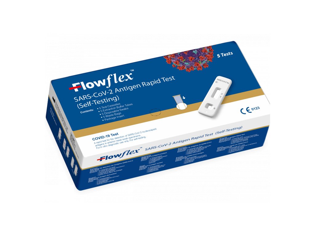 Levně ACON Biotech (Hangzhou) Co., Ltd. Flowflex antigenní test 5 ks, z nosu