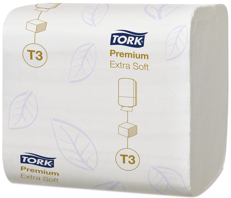 Levně 114276 Tork Premium skládaný toaletní papír Extra Soft, 2 vrstvy, bílý, 7560 ks, T3