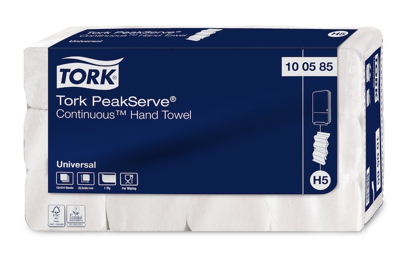 Levně 100585 Tork PeakServe navazující papírové ručníky, 12 balení, H5