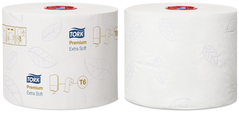 Levně 127510 Toaletní papír Tork Premium ExtraSoft - kompaktní role, 3 vrstvy, bílá, 1 x 27 rolí, T6