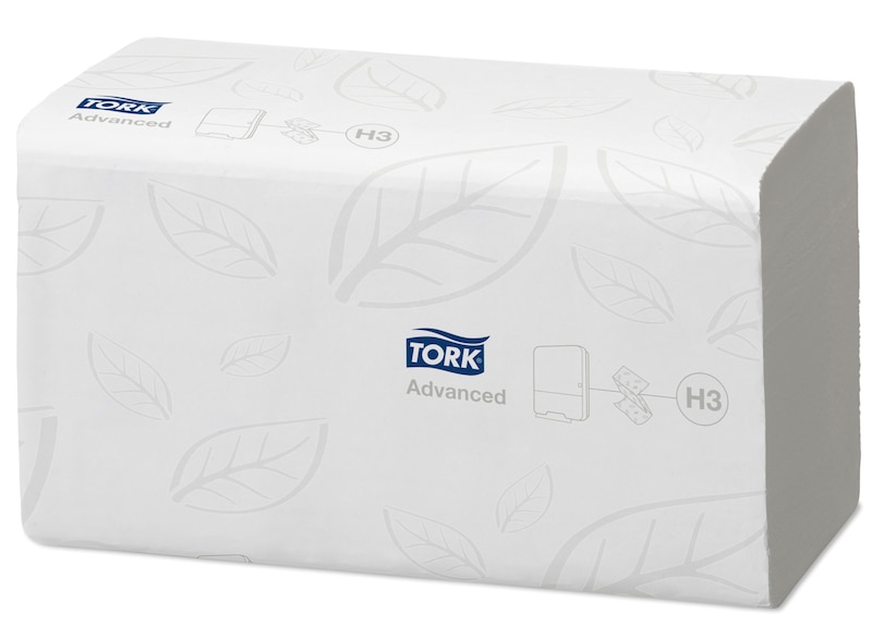 Levně 290190 Tork Singlefold Flushable papírové ručníky, bílé, H3