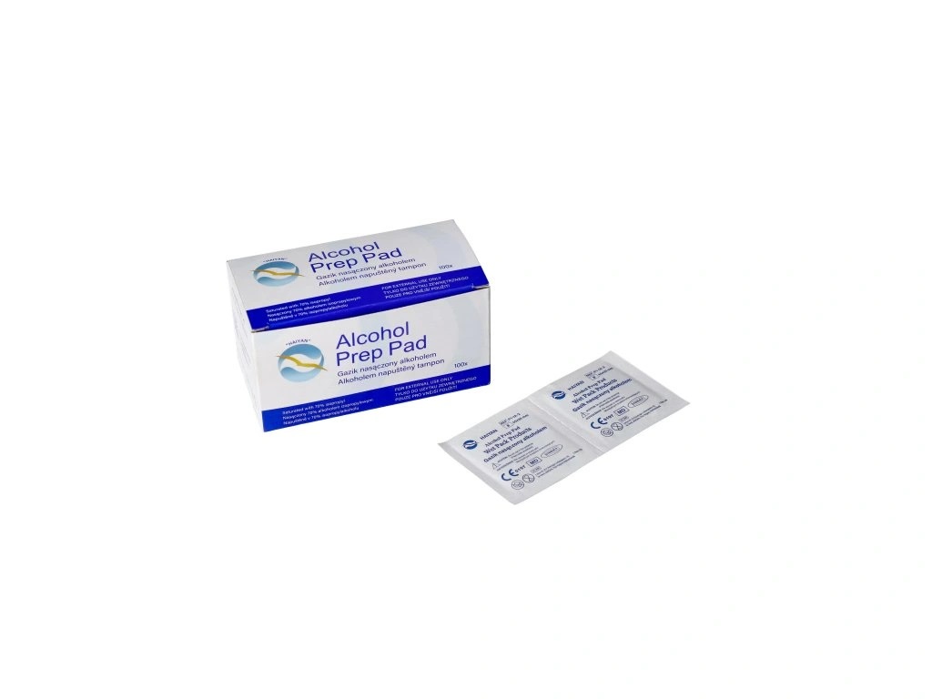 Levně Zarys Alkohol Prep Pad dezinfekční gáza (tampony) 65 x 30 mm, 100 ks