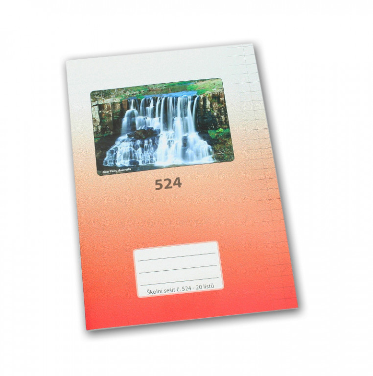 Sešit 524 - A5, linkovaný, 20 listů