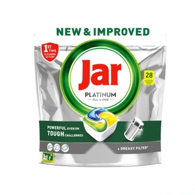 P&G kapsle do myčky Jar Platinum All In One Yellow, 28 ks, lemon