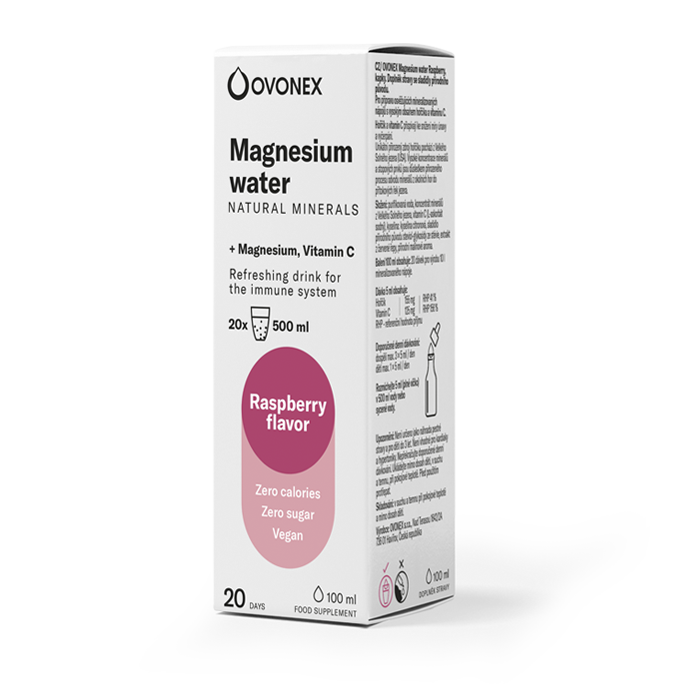 Levně Ovonex Magnesium water Raspberry 100 ml