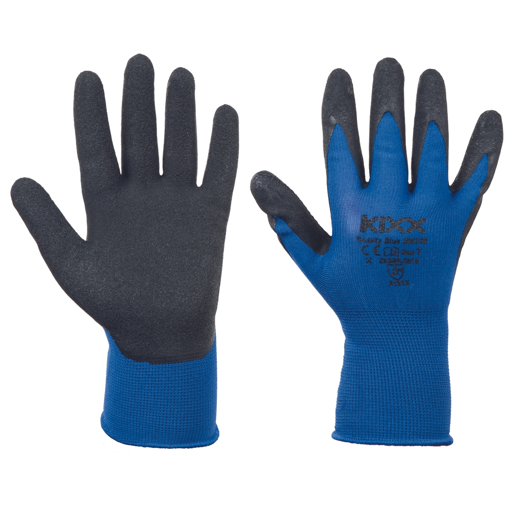 Levně KIXX BEASTY BLUE rukavice nylon/lat modrá