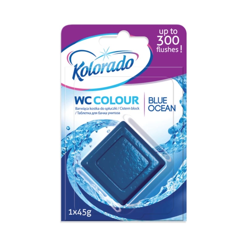 Kostka čistící KOLORADO do WC nádržky Vůně: Modrý Oceán