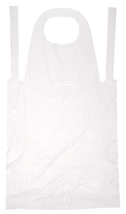 Levně HDPE ideal pack® zástěra jednorázová pracovní 50 ks, bílá
