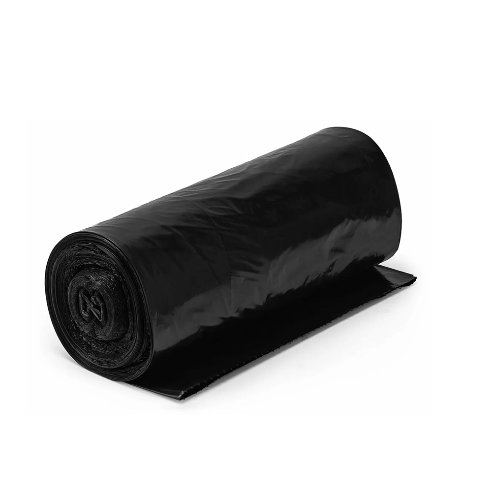 Pytel na odpad PE 240 l, 100x120cm, černá, 12 ks v roli