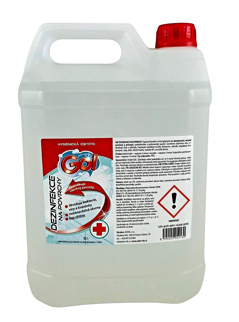 GO! Dezinfekce na povrchy Objem: 5 l