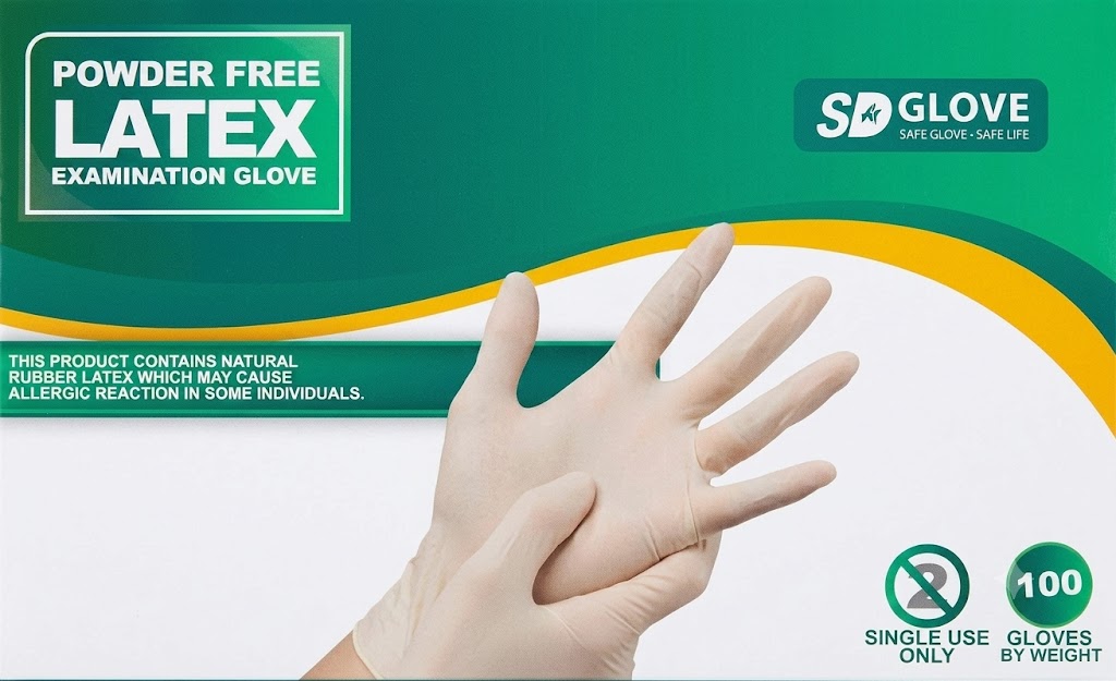 SD glove rukavice latexové 100 ks, bílé, nepudrované Rozměr: S