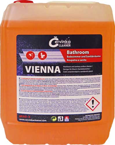 Levně Červinka Czech Republic, s.r.o. Červinka Professional Cleaner VIENNA čisticí prostředek na umývárenské a sanitární plochy 5l