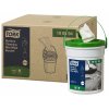 59605 190594 tork vlhcene uterky na povrchy handy bucket bile 58 uterek 27 x 27 cm wet wipe w15