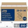 tork singlefold flushable 290190 papirove rucniky splachovatelne bile advanced h3