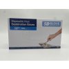 SD Glove rukavice vinylové 100 ks, bílé, nepudrované